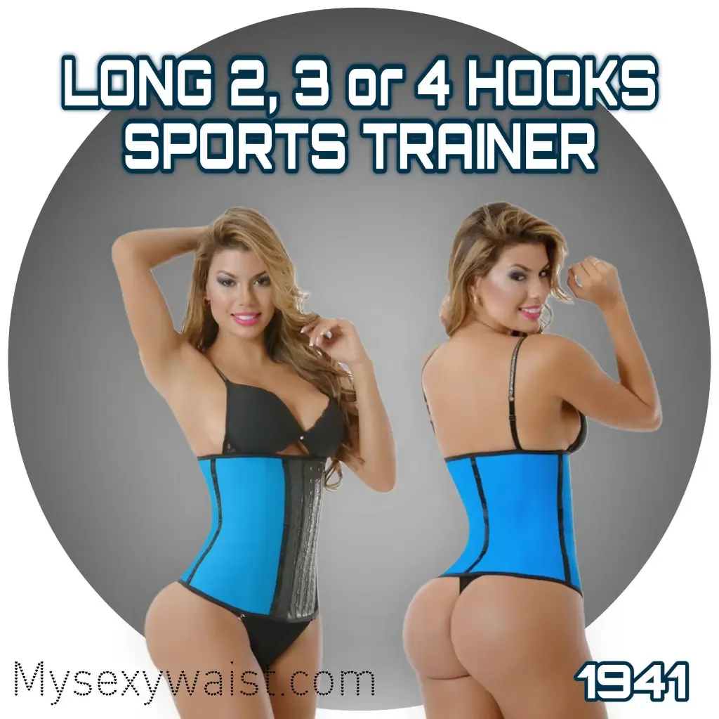 BLUE LONG SPORT SNATCH LATEX TRAINER  