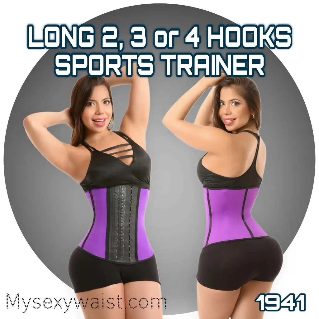 PURPLE LONG SPORT SNATCH LATEX TRAINER  