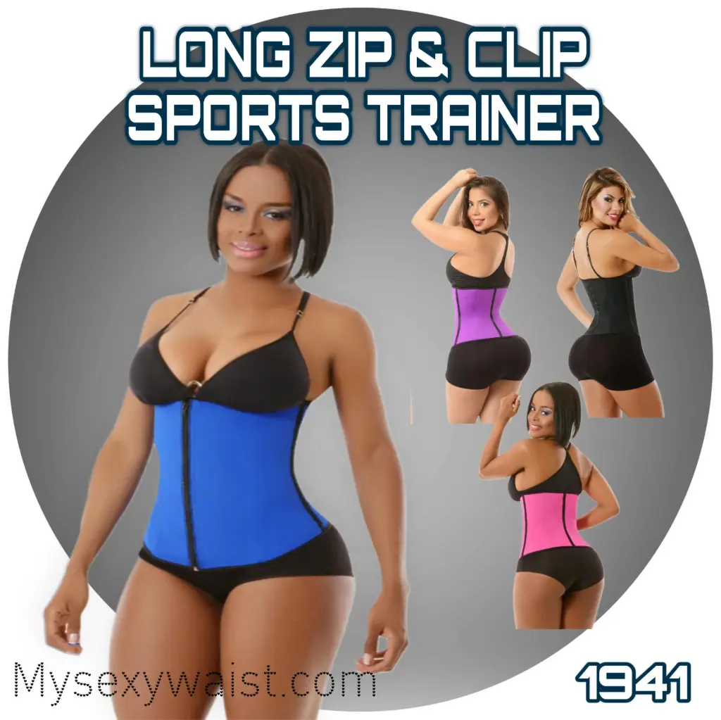 LONG SPORT SNATCH ZIP & CLIP LATEX TRAINER